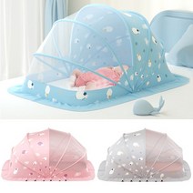 샤인코코 엘리 접이식 패턴 아기모기장 / 침대 신생아 폴딩, 대 핑크 (010343)