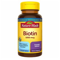 Nature Made 네추럴메이드 비오틴 1000mcg 120개입 바이오틴, 1팩, 1팩