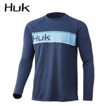 여름낚시복 낚시복세트 여름낚시복세트 HUK 낚시 셔츠 긴 소매 Uv 보호 남자 야외 여름 위장 수분 위킹 저지 의류, 중, 2