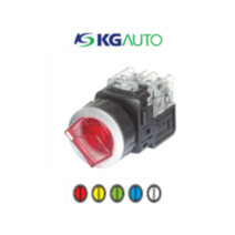 KG-AUTO 조광형 셀렉터스위치 30파이 KGT-L2M1D2 KGT-L2M1V2 알루미늄 매입형 2단 수동, KGT-L2M1D1(110/125V d.c), 적색