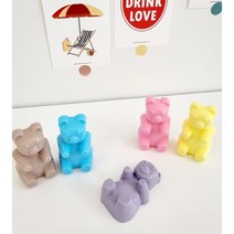 오늘도솝 하리보비누/돌답례품/어버이날/스승의날/어린이집/유치원/수제비누/비누선물/칠순선물/하리보곰젤리비누, 옐로우