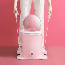 농막 카라반 캠핑용 비전기식 소형 휴대용 수동탈수기, 흰색 대용량 얼티밋 에디션