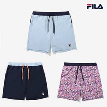 휠라(FILA) FILA휠라 3종택1 남성 글로벌 호주오픈 테니스 패턴 반바지 FS2TRF2392M, PBU