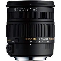 시그마 66c109 17-70mm f2.8-4 dc macro hsm 렌즈 - 블랙 (인증 재생품)