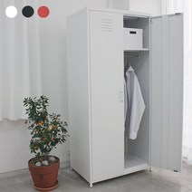 비카 옷장 캐비넷 수납장 이케아 장롱 행거, 레드