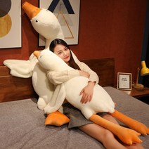 Detao 거위 쿠션 바디 필로우 모찌 쿠션 거위 쿠션 긴 거위 바디필로우 4가지 사이즈 귀여운 거위 캐릭터