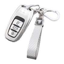 굿카굿즈 벤츠 bmw 아우디 카본패턴 TPU 스마트 키케이스 키홀더, 아우디 C타입