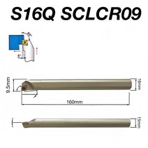 초경합금 인서트 CCMT09T304 S16Q-SCLCR09 내부 선삭 공구 홀더 Ni 도금 10 개 1 개, 01 S16Q-SCLCR09, 03 CCMT09T304-MP TSM701