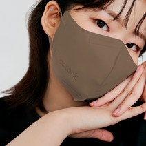 제이퓨어 콜로레 여름용 숨쉬기편한 새부리형 KC 숨쉬기편한 비말차단 9종컬러 마스크 모음 정식판매점, 브라운, 1매