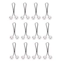 드롭 진주 무슬림 여성 숄 스카프 레이디 히잡 클립 브로치 핀 로트당 12 개, 흰색