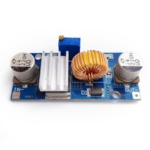 DC 컨버터 모듈 차량용 변환 통신 가변 전압 5a DC-DC CC CV 리튬 배터리 스텝 다운 충전 보드 Led 전력, 02 DC DC with Heatsink