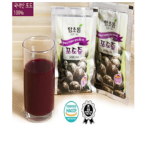 함초롬 순수 100% 천연 과일즙[100ml]포도즙 50팩, 250개, 100ml