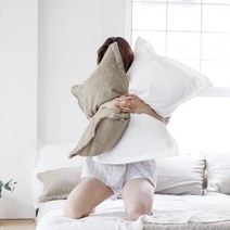 허그플러스 뱀부 성인 베개커버