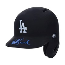 윌 스미스 로스앤젤레스 다저스 사인 블랙 매트 미니 배팅 헬멧 - MLB 헬멧야구헬멧 보호구 포수장비