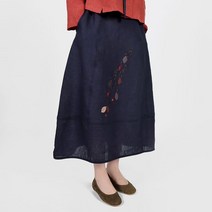 [천삼백케이] [조선클로젯] 3098 단아한무드 롱 치마 단품 면마혼방 (2color)