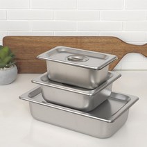 리빙패밀리 스텐밧드 바트 밧트 뚜껑 업소용 반찬통, 6인치, Full, 밧드(본체)