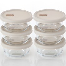 네오플램 냉동밥보관용기 밥용기 6P 360ml 전자렌지용기 6개, 혼합색상