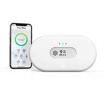 Airthings 2960 View Plus 라돈공기 품질 모니터 (PM CO2 VOC 습도 온도 압력), 웨이브플러스