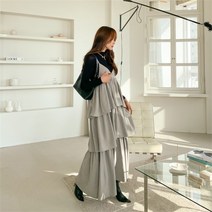 [겟잇미] 우로드 플리츠 레이어드 여성 롱 나시 원피스 (8437304)