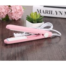 뿌리볼륨고데기 볼륨고데기 물결고데기 얇은 봉고데기 전문가용 1Pc 새로운 미니 헤어 스트레이트 너 세라, 02 1 piece pink iron