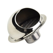 스파이럴덕트 파이프 배관 밸브 스테인레스 스틸 환기 배기 그릴 에어 벤트 그릴 환기구 난방 냉각 방수 벤트 캡 50mm, 없음