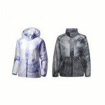 코오롱스포츠 여성 리플렉트 자켓 나이트하이커 바이올렛블루 그레이 재귀반사 벤틸레이션 내장 후드 바람막이 점퍼 JKJJM20392 GRY VBU