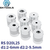 카플러 에어 원터치 유압 gktools 알루미늄 cnc 모터 죠 샤프트 커플러 유연한, 3mm  6.35mm