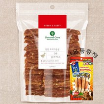 네츄럴코어 천연간식 애견간식 사사미 + 만도 스페샬 푸드 4p 증정, 1개, 09오리슬라이스180g
