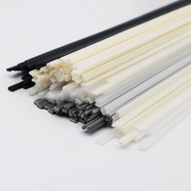 작은연구소 PP/PE/PVC/ABS 플라스틱 용접봉 25mm 용접기 스틱 키트 메쉬 수리 스트립 자동차 범퍼용 납, 04 Black(PE), 1개