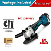 슬라이딩각도절단기 멀티커터기 고속절단기 KamoleeM14 125MM 5 인치 브러시리스 무선 앵글 그라인더 18500RPM 4 단 절단 마끼다 18V 배터리와 호환 가능, No Battery Carton+125mm EU