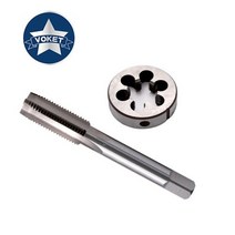 GULING HSS 2pcs 미터 나사 핸드 탭 및 다이 세트 정장 M14 M15 M16, M18+1.75
