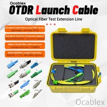 바로찜 광네트워크 보조용품 광섬유 OTDR 실행 케이블 박스 1310/1550nm 1KM SC/UPC-SC/APC 데드 존 제거기, 01 SC APC - SC APC, 1개
