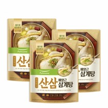 풀무원 반듯한식 삼산배양근 삼계탕(실온)(800g) x 3봉, 800g