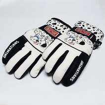 어린이스키장갑 화이트n블랙/ 유치원 초등학생 어린이 아동 겨울선물 방학야외활동 외출 보온방한용품