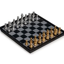 1300K 자석 체스판 세트 골드 실버 보드게임 B429, 단품