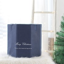 가리개 크리스마스 트리 장식 소품 박스, 네이비