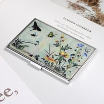 박씨상방 외국인선물 나전칠기 자개 명함케이스M 명함집, 1개, 초충도