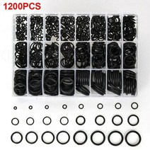 에어컨 공구 자재 1200pcs 24sizes 범용 자동차 hnbr o 링 자동 수리 도구 압축기 고무 링 실런트 자동차 액세서리, 1200개