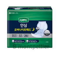 유한킴벌리 남녀공용 디펜드 안심 오버나이트 패드 성인용기저귀, XL(특대형), 28개입, 2개