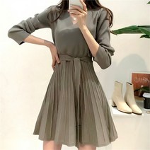 [오노마] ONM 걸리쉬 단정한 플레어 봄 원피스 오피스룩 하객룩