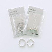 마블 원석 비즈반지 만들기 DIY 세트 [스톤 은볼 반지 비즈 키, 마블은볼믹스