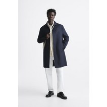 독일 자라 ZARA 테크니컬 트렌치 코트 - 네이비 블루 100697