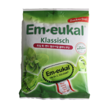 엠오이칼 클래식 무가당 독일 목캔디 75g, 7팩