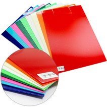 [크리앤조이] 칼라 불투명아크릴판 240x350mm 1.3T - 색상선택, 602 빨강, 1개