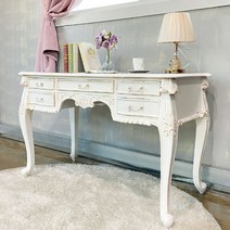 스페이드가구 엔틱가구 퐁네프 화이트빈티지 1200 책상 엔틱데스크, 단일옵션