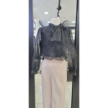 애플아울렛./ 블루페페 / 땡땡이 리본 블라우스 /P212MSC-001
