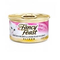 팬시피스트 치킨 하트 앤 리버 고양이 캔, 85g, 12개입