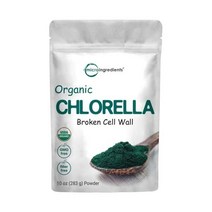 생 클로렐라 분말 8온스 단백질 비타민 미네랄이 풍부