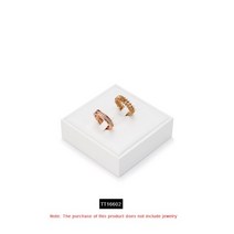피규어진열대Ciyye 화이트 가죽 주얼리 디스플레이 링 귀걸이 홀더 스토어 카운터 쇼케이스 펜던트 목걸이, 02 TT16602