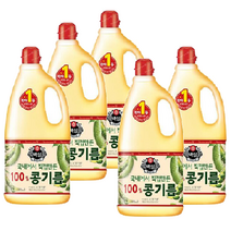 백설 콩기름, 5개, 1800ml